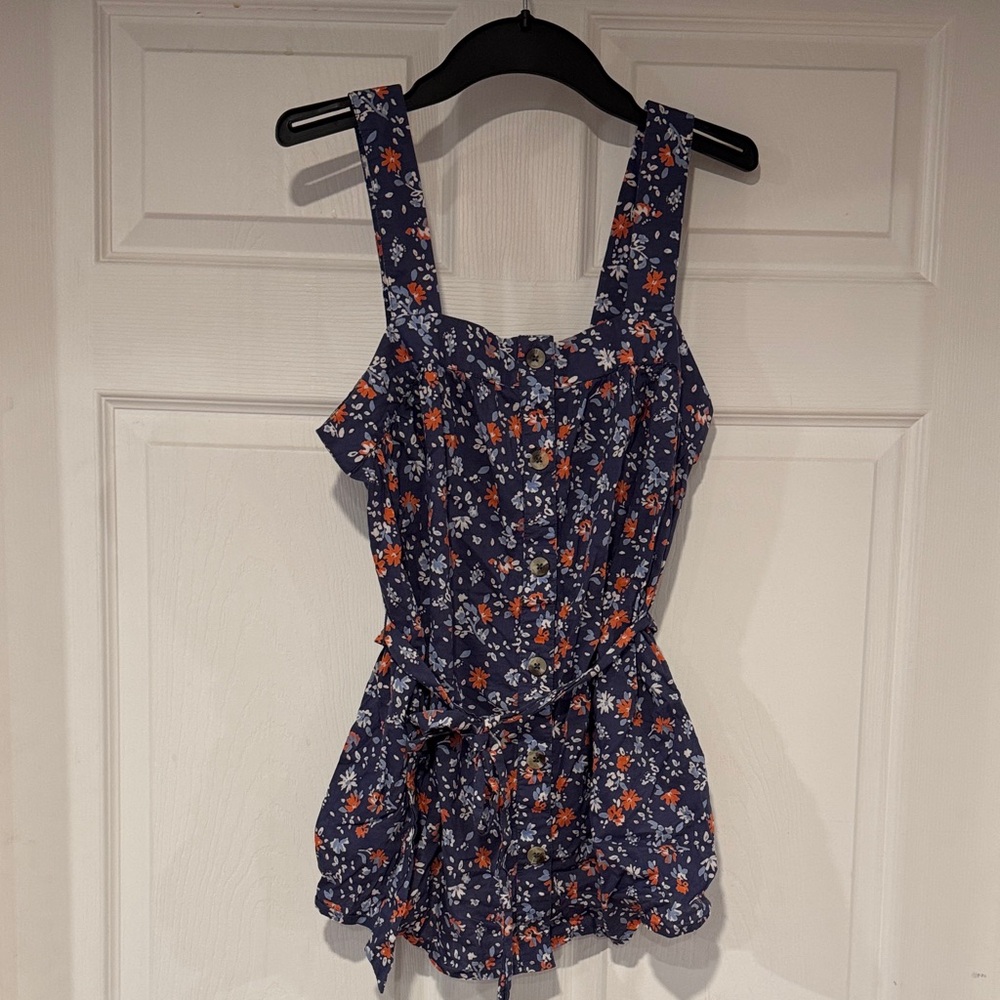 Motherhood Maternity Blue Floral Shirt